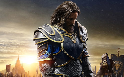 Warcraft Movie 2016 Sir Anduin Lothar, Sir Anduin Lothar, warcraft, film di warcraft, Travis Fimmel, Sfondo HD HD wallpaper