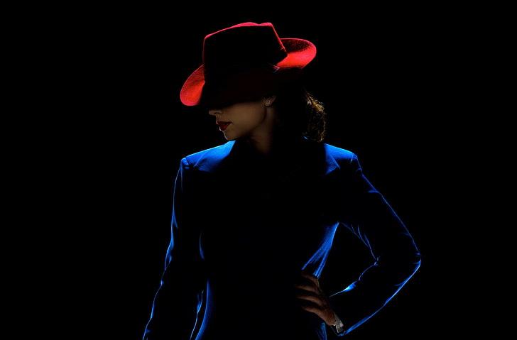 Agente Carter Red Hat, sombrero rojo de mujer, Películas, Otras películas, 2015, programa de televisión, serie de televisión, Agente Carter, Hayley Atwell, Peggy Carter, Fondo de pantalla HD