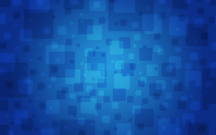 Blue Squares, blue, squares, HD wallpaper