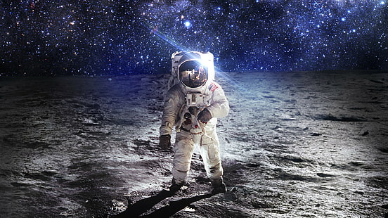 astronauta, kosmos, Tapety HD HD wallpaper