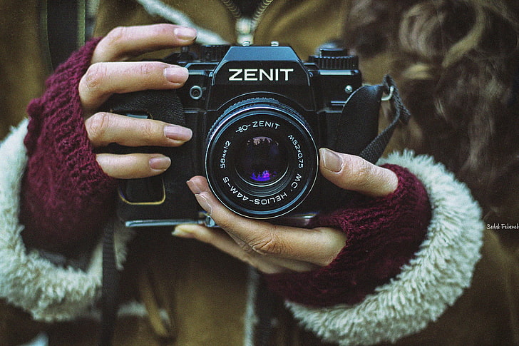 Zenit (câmera), câmera, macro, modelo, fotógrafo, HD papel de parede