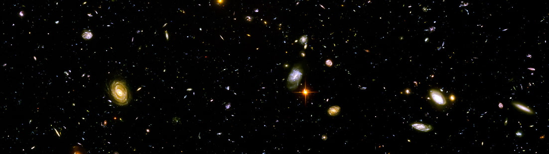 galaktyka, Głębokie Pole Hubble'a, kosmos, Tapety HD HD wallpaper