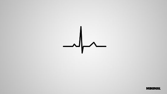 EKG, ekg, Minimalismus, Musik, Qrs, Simple, Sound, Tatof, Techno, HD-Hintergrundbild HD wallpaper