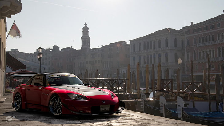 Gran Turismo Sport, coche, Venecia, Italia, Gran Turismo, Fondo de pantalla HD