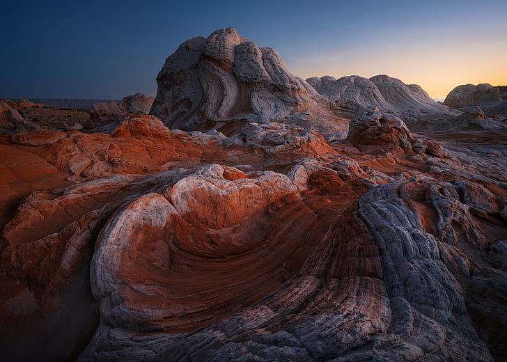 nature, rocks, AZ, Utah, USA, White Pocket, a national Park Vermilion Cliffs, HD wallpaper