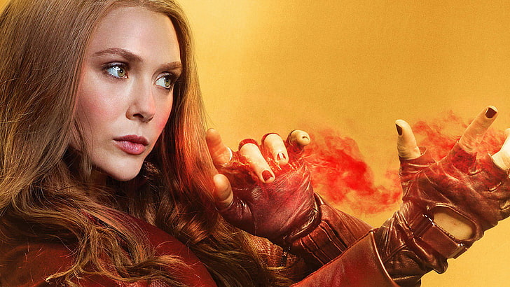Movie, Avengers: Infinity War, Elizabeth Olsen, Scarlet Witch, HD wallpaper