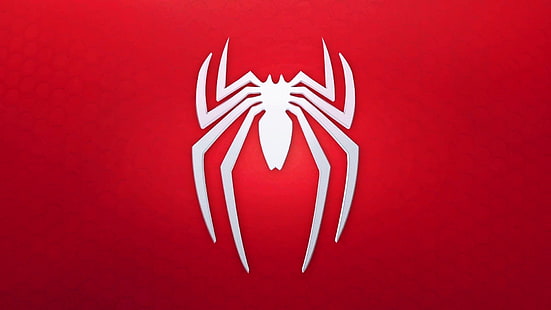 Человек-паук, Человек-паук (PS4), Логотип, HD обои HD wallpaper