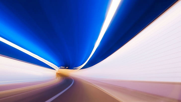 Tunnel motion blur, time lapsed photo of tunnel, photography, 1920x1080, tunnel, light, blur, motion, HD wallpaper
