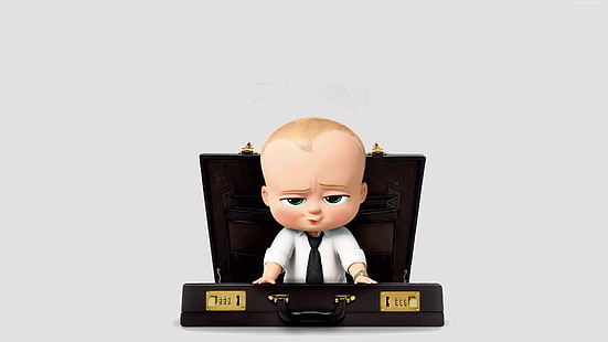 The Boss Baby, лучшие анимационные фильмы, Baby, костюм, HD обои HD wallpaper
