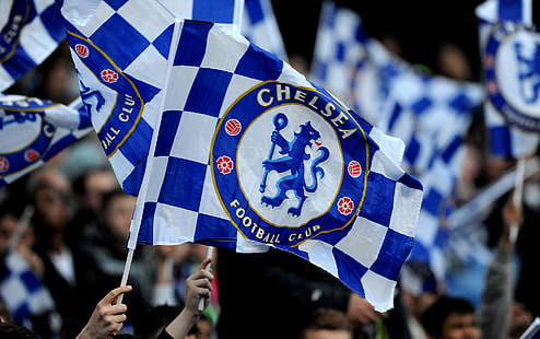 Bandiera del Chelsea Football Club, Inghilterra, Sport, Squadra, Bandiera, Calcio, Chelsea, Sfondo HD HD wallpaper
