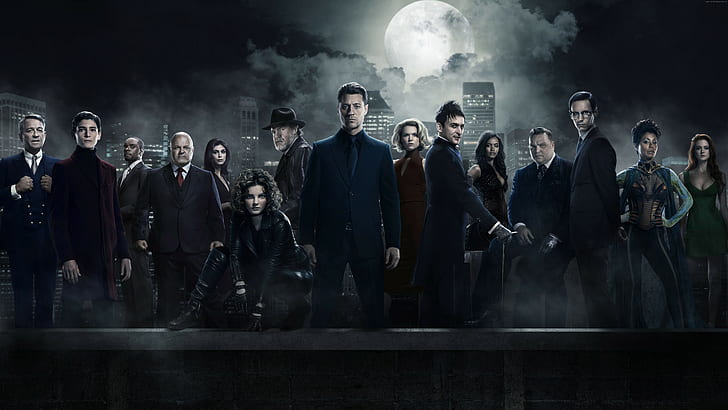 Gotham 3 temporada, Série de TV, Gotham, crime, HD papel de parede