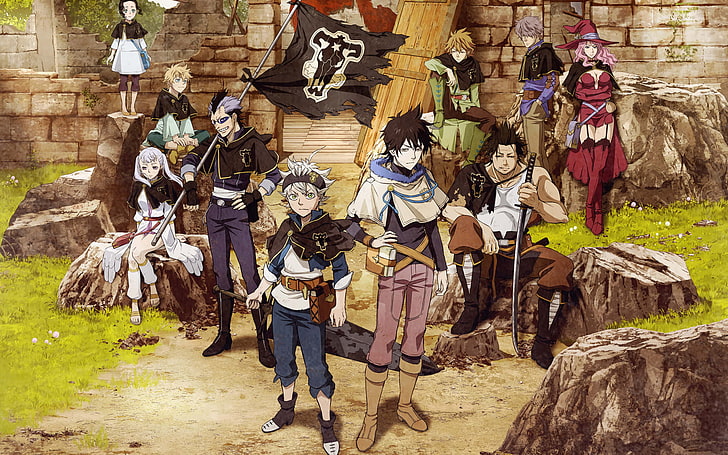 fiktive Figuren Wallpaper, Anime, Schwarzklee, HD-Hintergrundbild