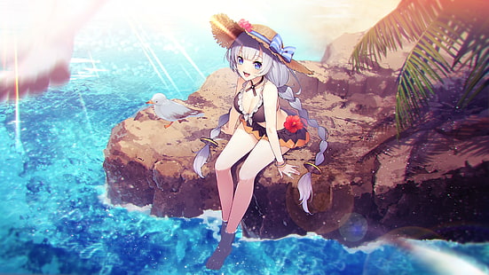 Anime, Vocaloid, Akari Kizuna, Bikini, Mädchen, HD-Hintergrundbild HD wallpaper