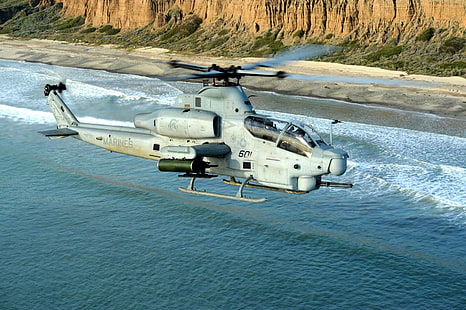 軍用ヘリコプター、ベルAH-1Zバイパー、 HDデスクトップの壁紙 HD wallpaper
