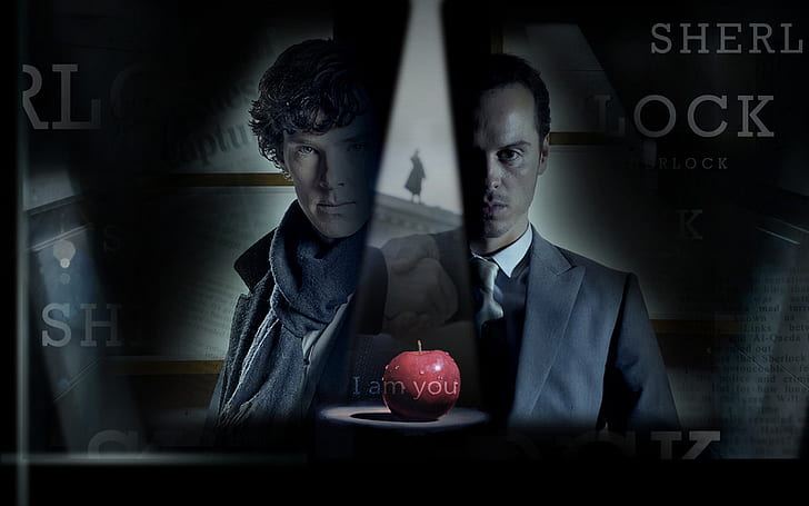 Sherlock and Moriarty, Sherlock, Benedict Cumberbatch, Sherlock Holmes, HD wallpaper