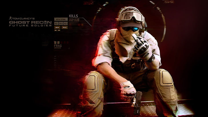 Papel de parede de Ghost Recon, Ghost Recon, videogame, Ghost Recon de Tom Clancy, Ghost Recon de Tom Clancy: Soldado do Futuro, HD papel de parede