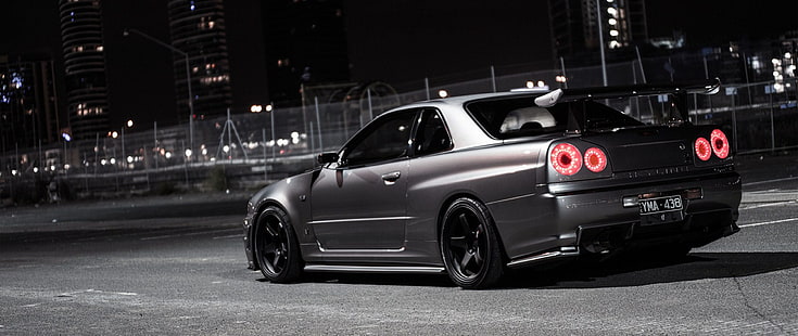 ultra-largo, auto, Nissan Skyline GT-R, Sfondo HD HD wallpaper