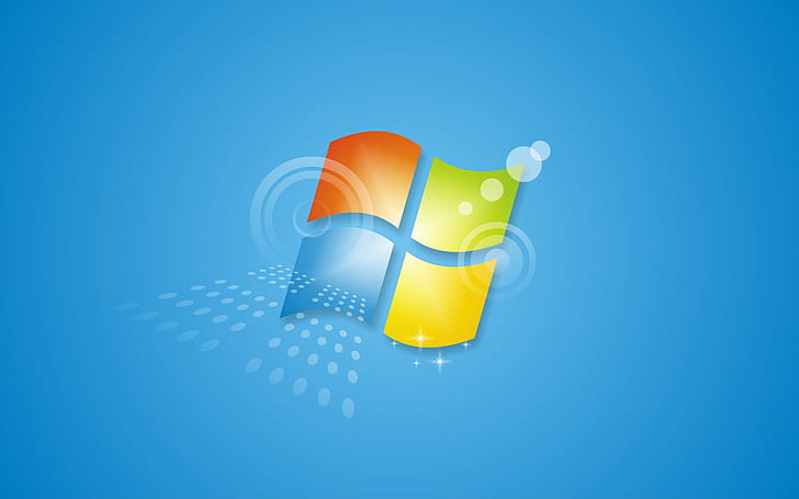 Windows 7 Alternate Blue, microsoft windows logo, blue, windows, alternate, HD wallpaper