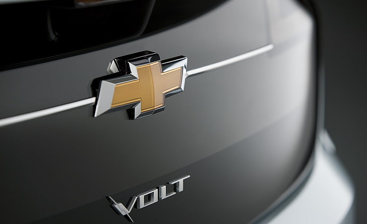 Chevrolet Volt Badge, автомобили, Chevrolet, Badge, Volt, HD тапет
