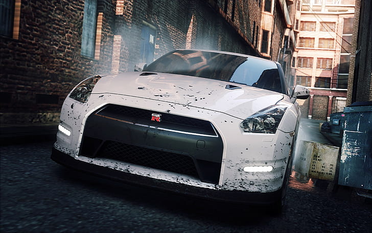 Need for Speed: Most Wanted (videojuego de 2012), Nissan GTR, Need for Speed, videojuegos, automóvil, Fondo de pantalla HD