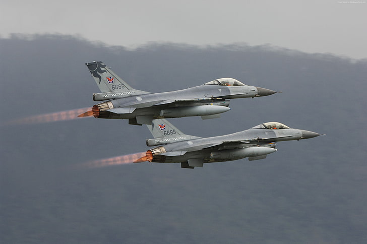 fighter aircraft, Lockheed Martin F16, Fighting Falcon Martin, USA army, HD wallpaper