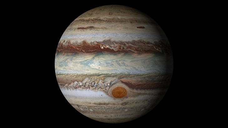Юпитер, Юнона, 4к, HD, НАСА, космос, фото, планета, HD обои
