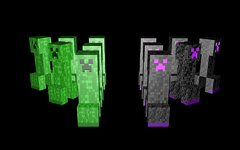 Minecraft Creeper fond d'écran, creeper, Minecraft, jeux vidéo, jeux PC, Fond d'écran HD HD wallpaper