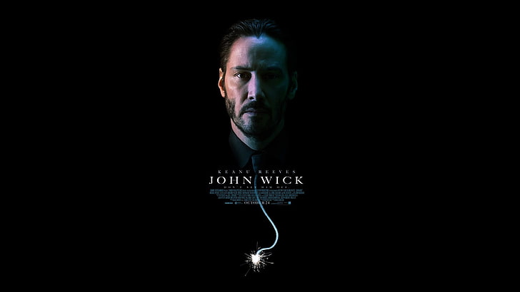 John Wick, John Wick, Keanu Reeves, affiche de film, films, Fond d'écran HD