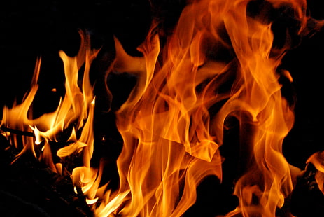 flame wallpaper, background, fire, dark, flame. flashes, HD wallpaper HD wallpaper