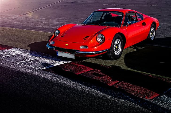 1969, 246gt, Autos, Klassiker, Coupé, Dino, Ferrari, GTS, Italien, HD-Hintergrundbild