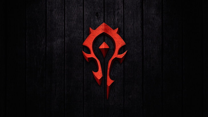 Warcraft Horde Nummernschild, World of Warcraft, Horde, Logo, Videospiele, HD-Hintergrundbild