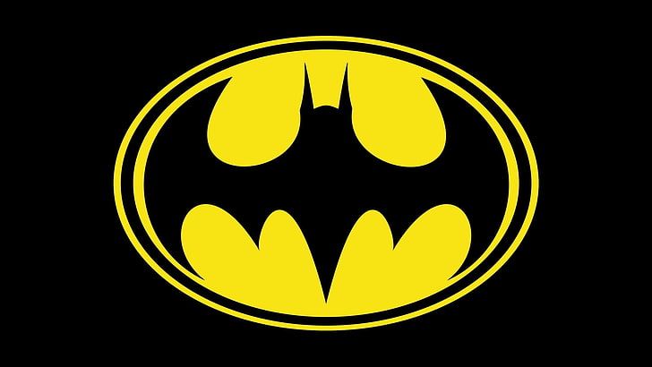 Logotipo de DC Batman, logotipo de Batman, Batman, negro, Fondo de pantalla HD