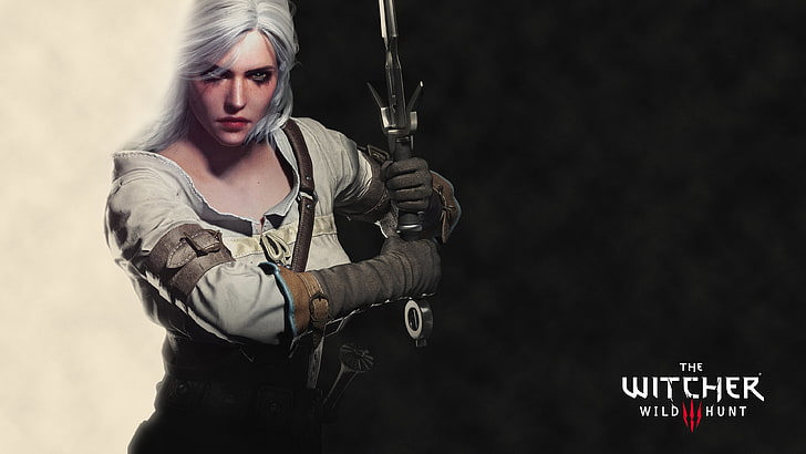 The Witcher poster, Witcher, CD Projekt RED, The Witcher 3: Wild Hunt, ciri, Cirilla Fiona Elen Riannon, Ciri or the Lion Cub of Cintra, HD wallpaper