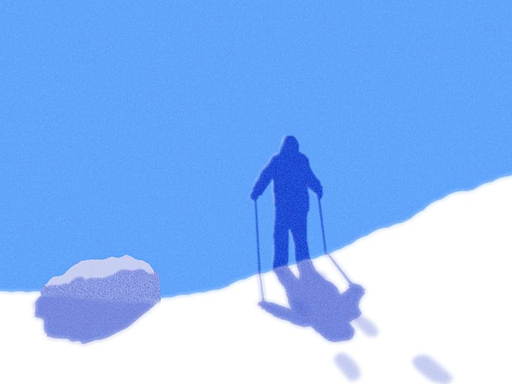 сняг, гледка към планината, алпинизъм, природа, HD тапет