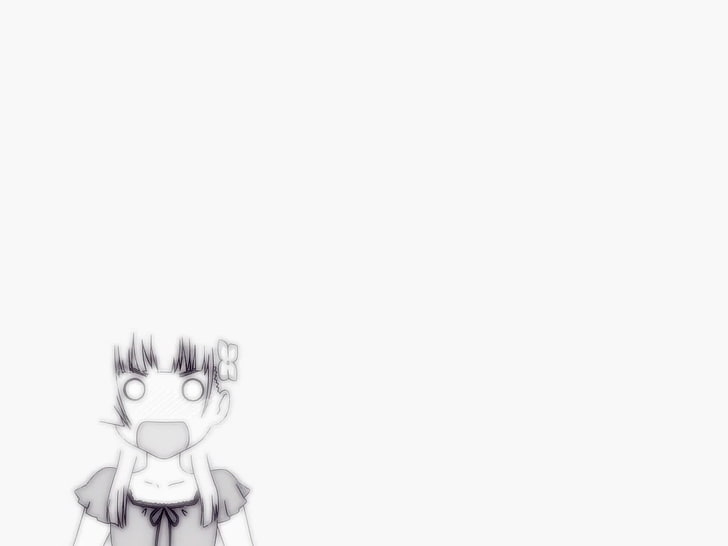 anime, anime girls, Sankarea, Sanka Rea, white, HD wallpaper