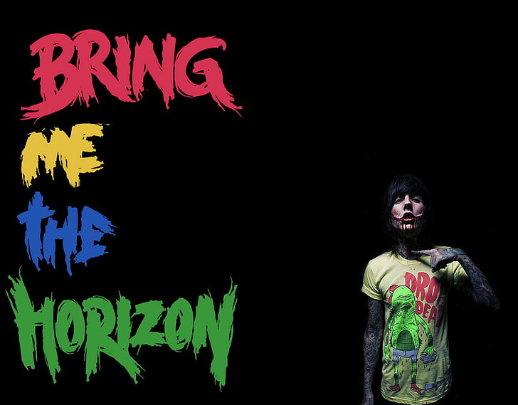 Bring Me the Horizon, Metalcore, Oliver Sykes, Tapety HD