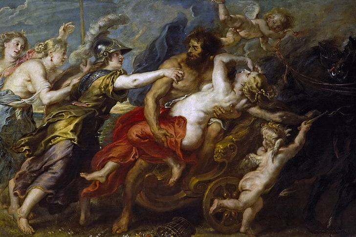 immagine, Peter Paul Rubens, mitologia, The Abduction Of Proserpine, Pieter Paul Rubens, Sfondo HD