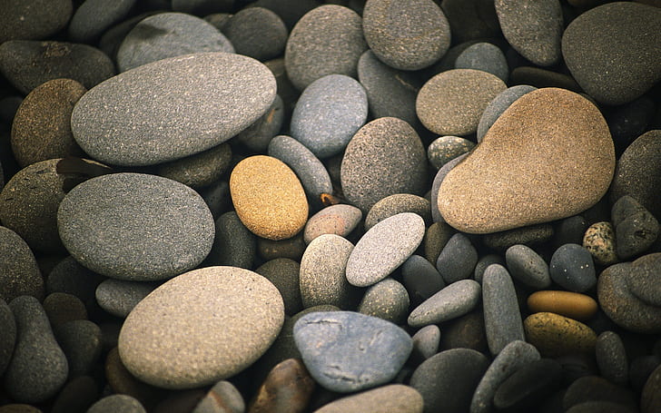 Rocks Stones HD, grå stenparti, natur, stenar, stenar, HD tapet
