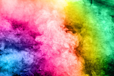 background, smoke, color, colors, colorful, abstract, rainbow, HD wallpaper HD wallpaper