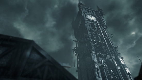 Ilustración de la torre del reloj, ladrón, torre del reloj, Fondo de pantalla HD HD wallpaper