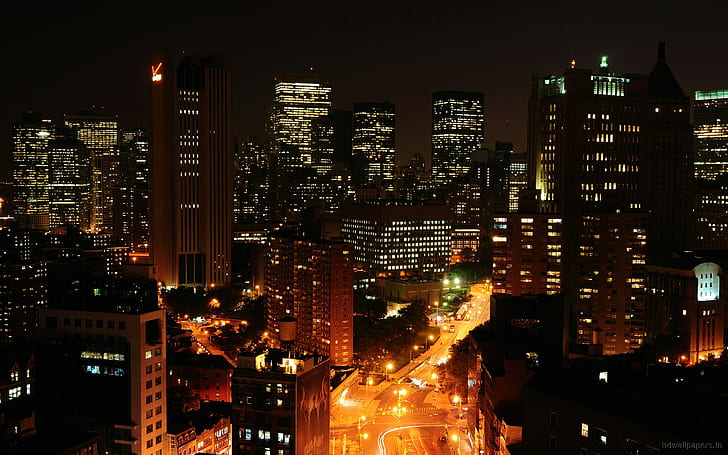 Im Stadtzentrum gelegenes Manhattan, Manhattan, im Stadtzentrum gelegen, HD-Hintergrundbild