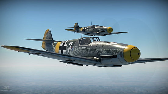 bf-109, ww2, uçaklar, gökyüzü, HD masaüstü duvar kağıdı HD wallpaper