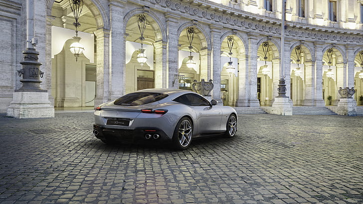 Ferrari Roma, véhicule, voiture, Fond d'écran HD