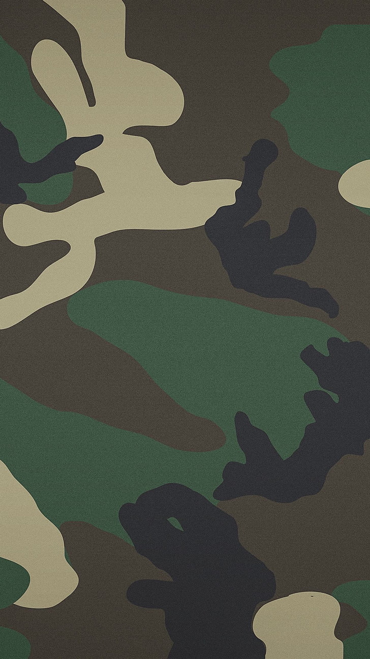 ilustrasi kamuflase hutan, tampilan potret, vertikal, pola, seni digital, Wallpaper HD, wallpaper seluler