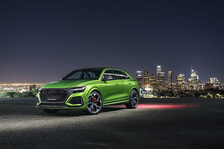 Audi, Audi RS Q8, Car, Green Car, Luxury Car, SUV, Vehicle, HD wallpaper