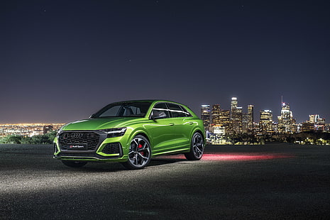  Audi, Audi RS Q8, Car, Green Car, Luxury Car, SUV, Vehicle, HD wallpaper HD wallpaper