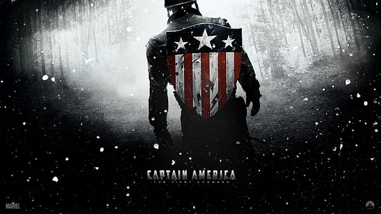 Капитан Америка тапет, филми, Капитан Америка: Първият отмъстител, Капитан Америка, Marvel Cinematic Universe, HD тапет HD wallpaper