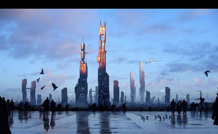 미래 도시, HD 배경 화면