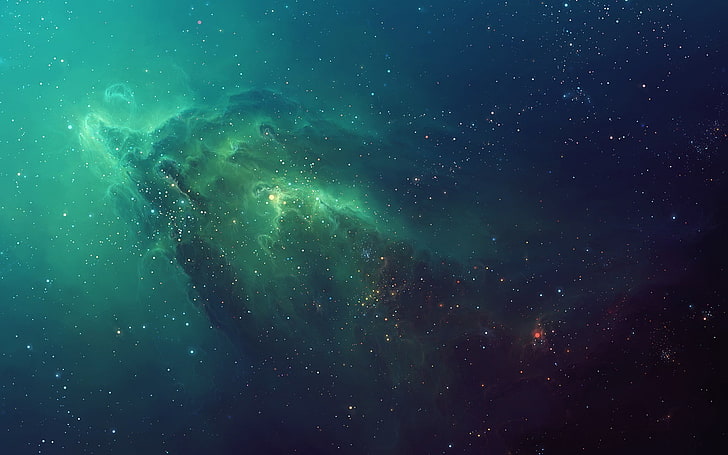 Raum, TylerCreatesWorlds, Universum, HD-Hintergrundbild
