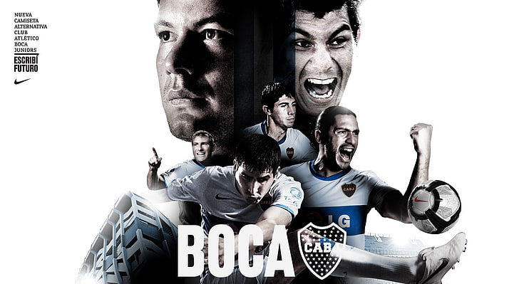 Boca Juniors, top de cuello redondo blanco para hombres con superposición  de texto, Fondo de pantalla HD | Wallpaperbetter